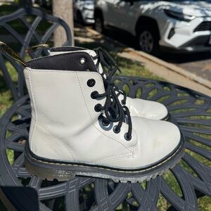 Dr. Martens White Combat Boots